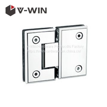 Shower door hinge glass to glass