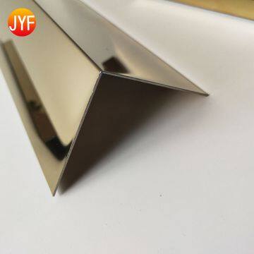 Decorative edges for walls stainless steel skirting I shape trim