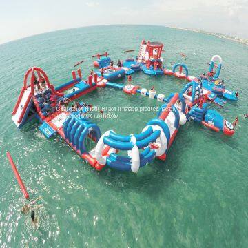 Inflatable floating water park equipment, Adult Water Sports Park