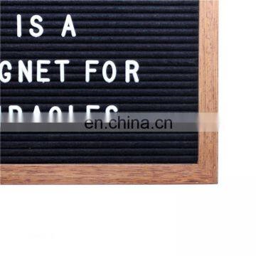 10x10inch Home Decoration Slotted Felt Advertising Board With Pine Wood Frames and Plastic Letters photo-3