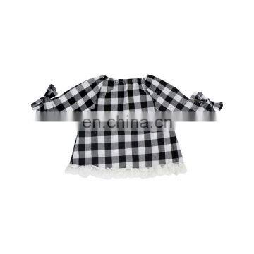 Black Buffalo Top And Leggings Outfit Little Girl Fall Clothing Kids Boutique Clothing photo-4