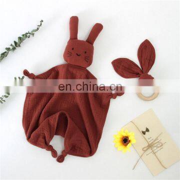 Wholesale Soft and Cute 100% Organic Cotton Muslin Baby Blanket photo-6