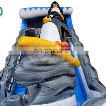 Qatar Australia Rental Inflatable Penguin Water Slide With Repair Kit