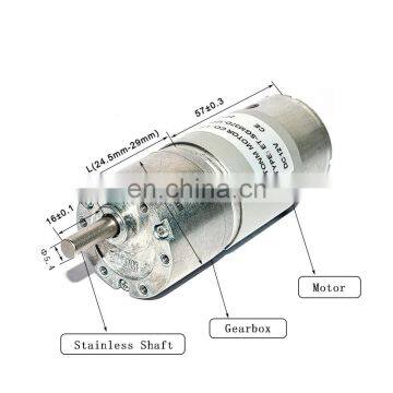 low noise totally enclosed micro electric motor 12v high torque dc motor