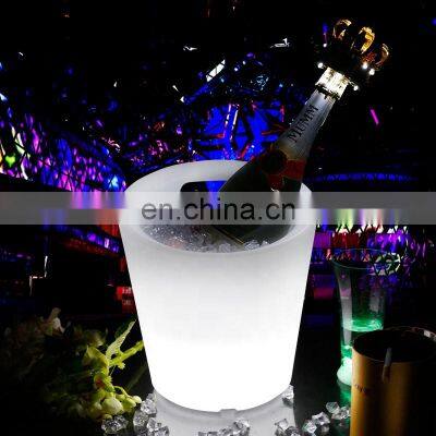Factory Price Promotional Plastic Bar Ice Bucket With LED RGB Light photo-2