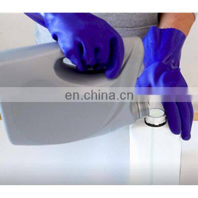 Better Grip Cotton Interlock Liner Long Cuff PVC Sandy Coated Work Gloves photo-5