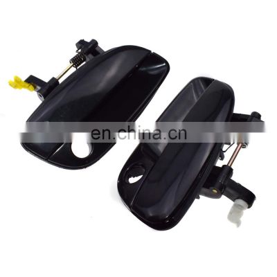 Free Shipping!Front Black Left & Right Outside Exterior Door Handle For 01-05 Hyundai Elantra