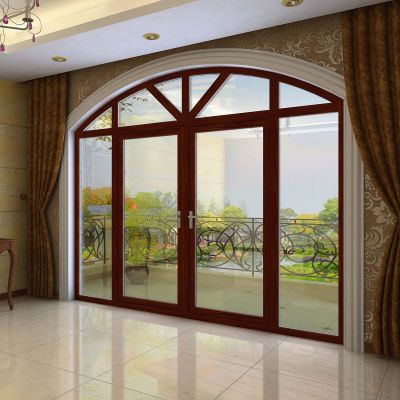 Aluminium glass door