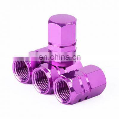 Aluminum Alloy Automobile Car Valve Cover Valve Car Core Tire 4 Individual Valves