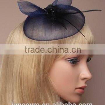 Handmade Cheap Mini Fascinator Hat Sinamay Base Wholesale