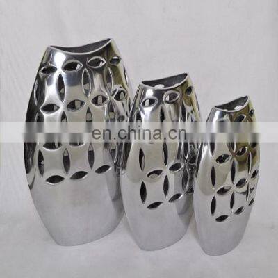 round decorative flower vases set