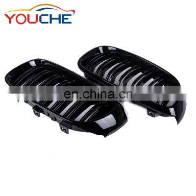 For BMW 3 Series GT F34 Gloss Black Double Line Front Bumper Grill 2012+ photo-5