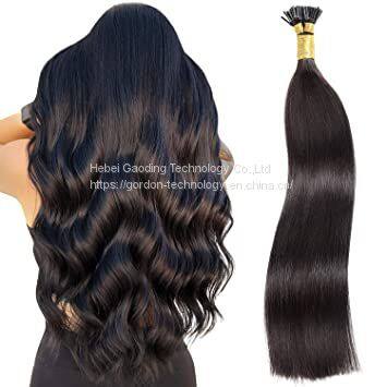 Long Straight Natrual Color I Tip Human Hair Extension With Factory Price