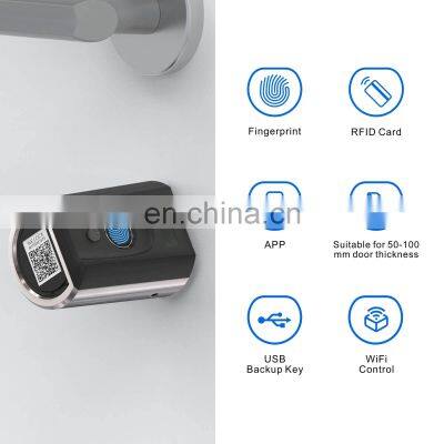 WELOCK Touch41 Connected Lock, Biometric Lock With RFID Card Fingerprints, App, Smart Lock Keyless Access, Easy to I