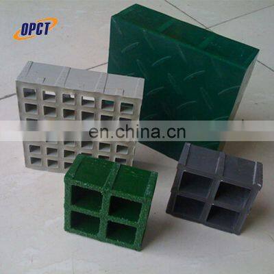 38*38mm 50*50mm Mesh Size fiberglass Molded Grating Anti-slip floor Panel Frp Grating