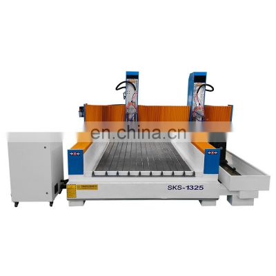 CNC Router Stone Working Machine 1325 CNC Stone Carving Router Machinery Headstone Engraver with Double Heads