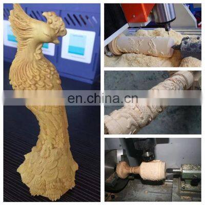 Cylindrical Wood Engraving Machine Woodworking Rotary Head CNC Milling Machine photo-4