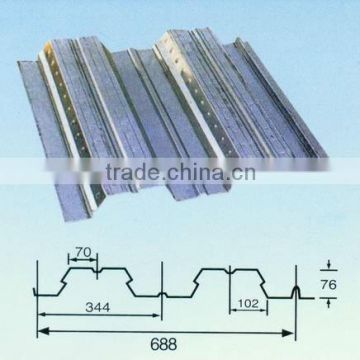 1.2MM 680MM GI Corrugated Floor Decking Sheets