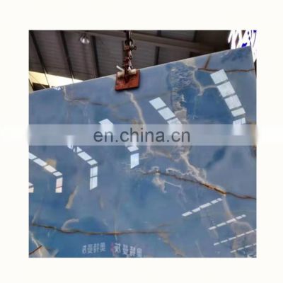 Blue onyx marble  slab , blue onyx stone  tiles