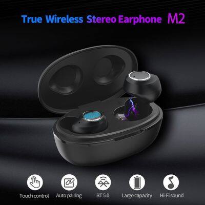 Trulyplus Wholesale Supplier M2 TWS True IPX5 Waterproof Wireless Earphone BT Waterproof Earbuds for Smartphone