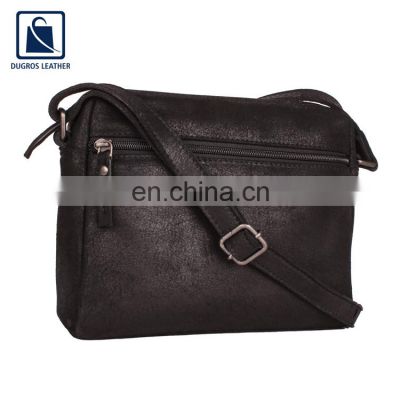 Indian Manufacturer of Polyester Lining Material Huge Demand on Top Quality Fashion Style Genuine Leather Women Sling Bag