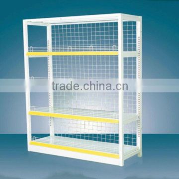 hot back pannel rack grocery rack in alibaba shop