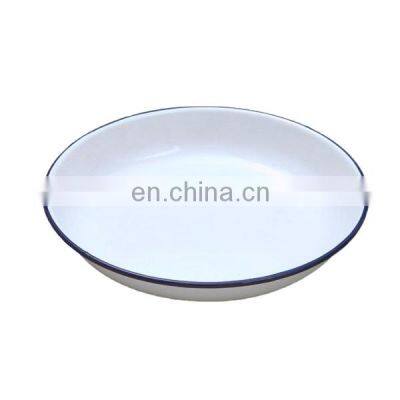 Chinese quality products cast iron enamel soup plate