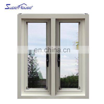 Cheap french Aluminium casement windows open inside casement window push and pull swing windows