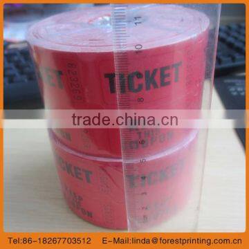 2014 hot 500pcs per roll series admisson ticket raffle ticket official sale ticket rolls meeting ticket