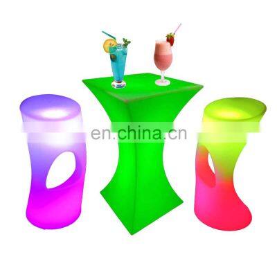 home bar furniture living room modern tall table illuminated led cocktail table