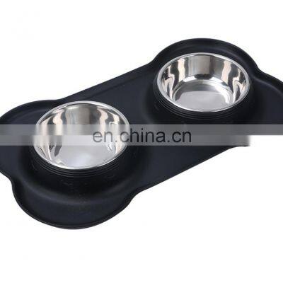 Factory Custom Silicone Pet Feeding Bowl , Pet Food Place Silicone Dog Food Water Bowl photo-3