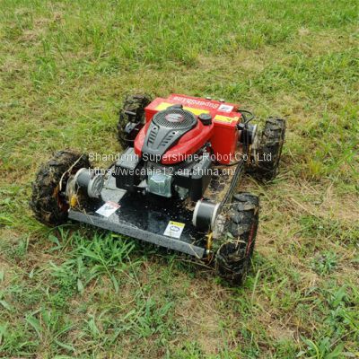 tracked remote control lawn mower, China remote mower price, robot slope mower for sale