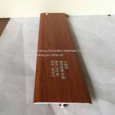 3cm Wide T-type Aluminum Alloy Closing Strip SPC Stone Plastic Floor Laminate Wood Grain Flat Buckle Closing Strip Floor Threshold Laminate photo-4