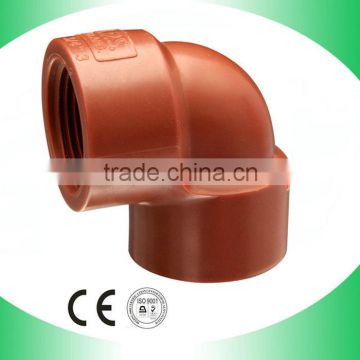 pp raw material 1/2"-2" pp fittings female elbow pipe fittings with cheap price to peru