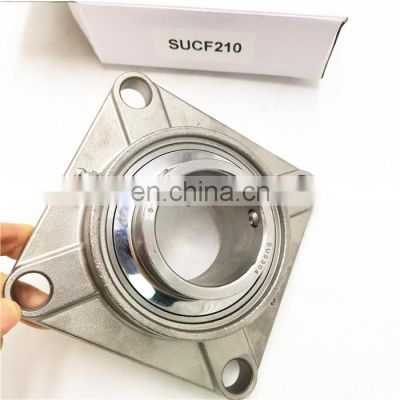 SUCF210-31 stainless steel square flanged pillow block bearing unit SUCF210-32 agricultural bearing SUCF210 bearing