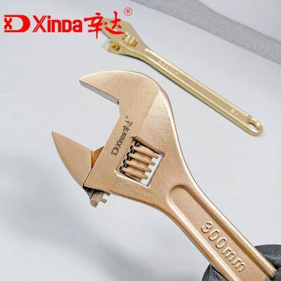 Xinda Non Sparking Adjustable Wrench Copper Spanner Explosion Proof Tools Manufacturer photo-2