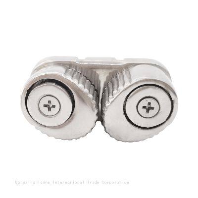ISURE MARINE 47 / 64mm Cam Cleat with Leading Ring 316 Stainless Steel Boat Marine Sailing Sailboat Cam Rope Clamp Accessoire