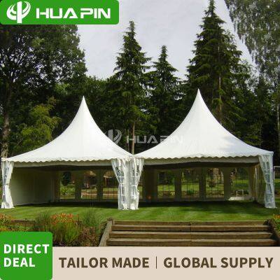 20x20 PVC Marquee Canopy Pagoda Wedding Tent 6x6 PVC 850g Fireproof photo-3