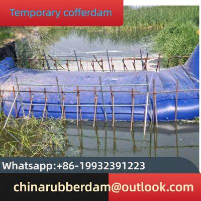 Water filled interception cofferdam dam bag soft water retaining dam for farmland irrigation and drainage rubber dam