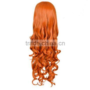 2015 Fashion Women Long Curly Wavy Hair Full Cosplay Party Wig high quality