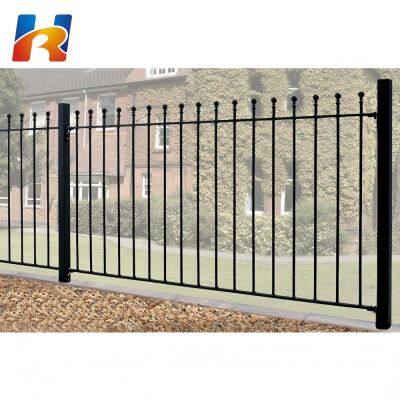 Eco Friendly Design Cheapest Powder Coated Boundary Wall Fence Security Galvanized Metal Picket Corten Steel Fence Panels photo-2