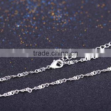 Good Selling Fashion Jewelry Rhodium Plated Cheap Short Chain Necklace photo-4