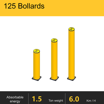 Flexible Bollard Height Bollard Post Safety Bollard Post Yellow Speed Door Protection