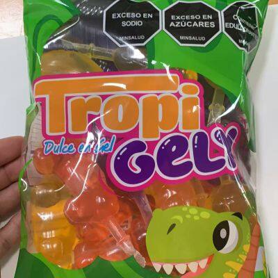 TROPI GELY Dulce Tropical Fruit Flavor Jelly Stick Snack with different Funny packing shapes