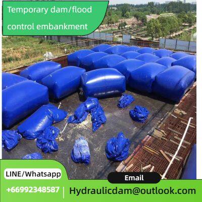 Foldable flood prevention embankment emergency relief PVC waterlogging cofferdam interception and water retaining wall