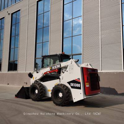 HUIZHONG 1t Skid Truck Loader HZM SK1000 Faster Quick Coupler Construction With Tier 3 Diesel Engine photo-3