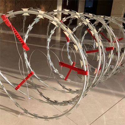 Galvanized Barbed Razor Wire With 2.5mm Core Wire for Perimeter Security photo-5