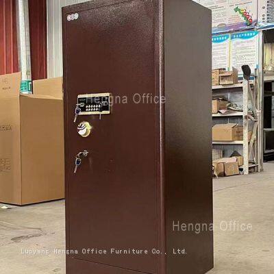 HN-G100 OEM Security Safe Cabinet, Gold, Wholesale Customizable, Luxury Jewelry & Cash Management Storage Box With Multi-User Access for Boutiques