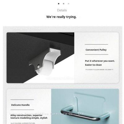 Slim File Cabinet, All-Steel Construction With Silver Metal Handles, Mobile Steel Drawer Unit for Craft Room & Medical Salon, Easy Assembly photo-4