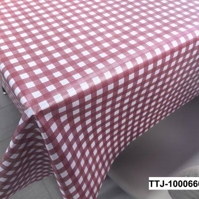 Classic Plaid Decorative Home Kitchen Tablecloth Liquid Repellent and Stain Resistant Plastic Table Cloth photo-2